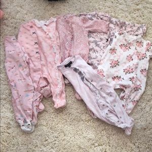 Little Me and 2 Carter onesie pjs like new 6-9M